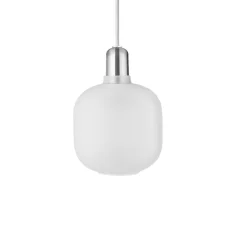 Normann Copenhagen Amp Pendel Lille Hvid/Zink