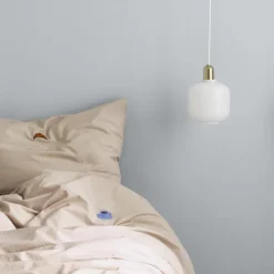 Normann Copenhagen Amp Pendel Lille Hvid/Zink