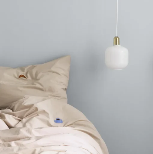Normann Copenhagen Amp Pendel Lille Hvid/Zink