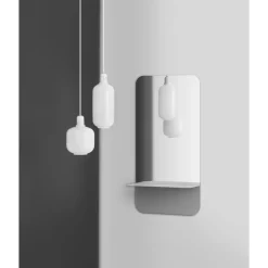 Normann Copenhagen Amp Pendel Lille Hvid/Zink