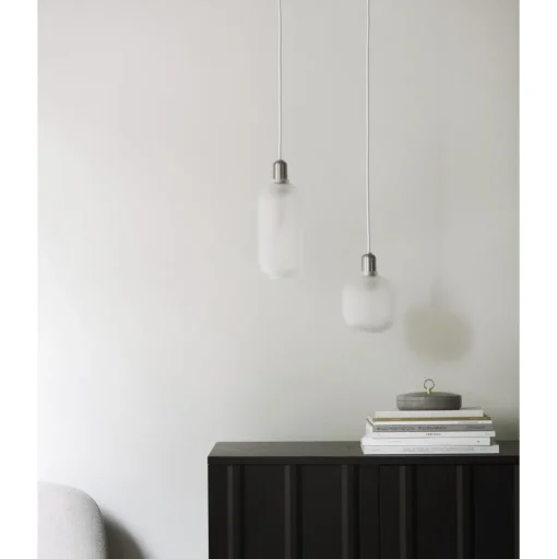Normann Copenhagen Amp Pendel Stor Hvid/Zink