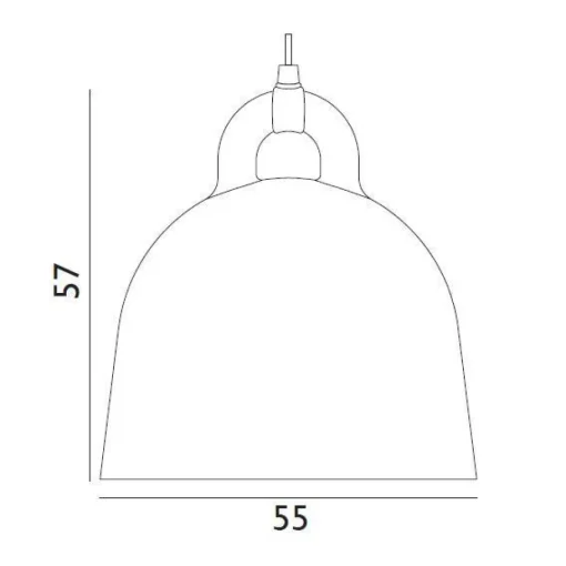 Normann Copenhagen Bell Pendel Stor Sand