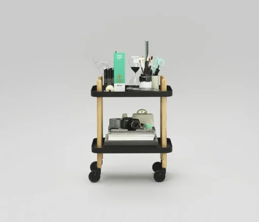 Normann Copenhagen Block Rullevogn Sort/ Ask
