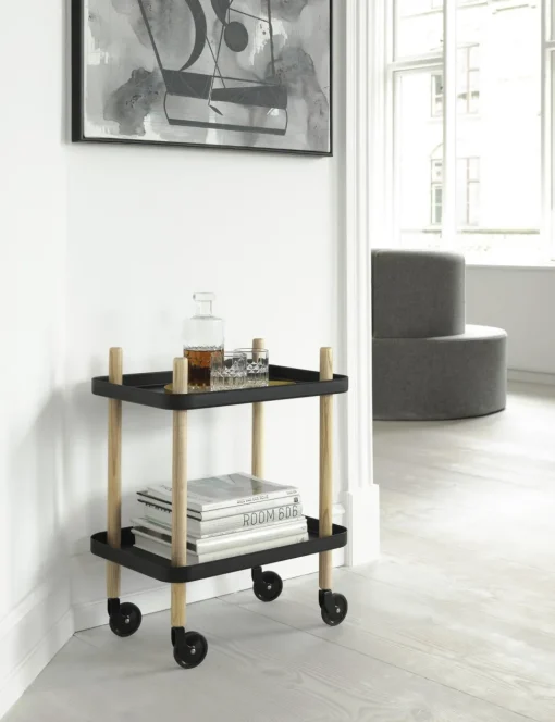Normann Copenhagen Block Rullevogn Sort/ Ask