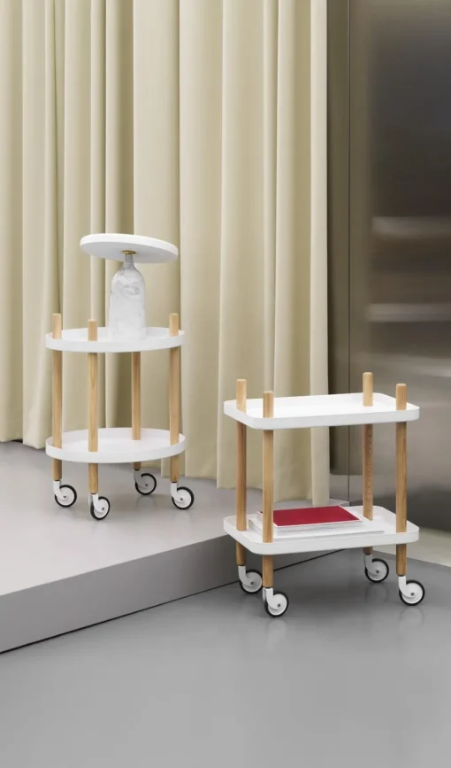 Normann Copenhagen Block Rullevogn Hvid