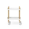 Normann Copenhagen Block Rullevogn Hvid/Asketrá