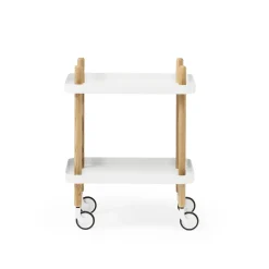 Normann Copenhagen Block Rullevogn Hvid/Asketrá