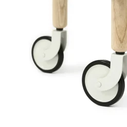 Normann Copenhagen Block Rullevogn Hvid/Asketrá