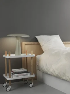 Normann Copenhagen Block Rullevogn Hvid/Asketrá
