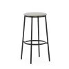 Normann Copenhagen Circa Barstol H75 Polstret Sort/MLF20 Sand