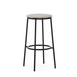 Normann Copenhagen Circa Barstol H75 Polstret Sort/MLF20 Sand