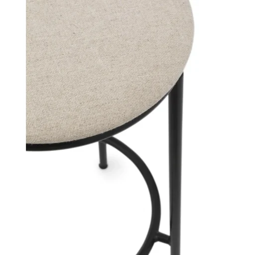 Normann Copenhagen Circa Barstol H75 Polstret Sort/MLF20 Sand