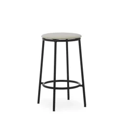 Normann Copenhagen Circa Barstol H65 Polstret Sort/MLF20 Sand