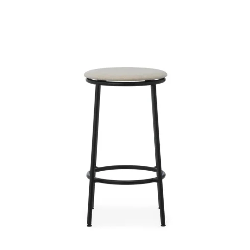 Normann Copenhagen Circa Barstol H65 Polstret Sort/MLF20 Sand
