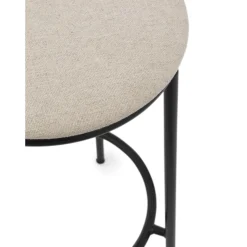 Normann Copenhagen Circa Barstol H65 Polstret Sort/MLF20 Sand