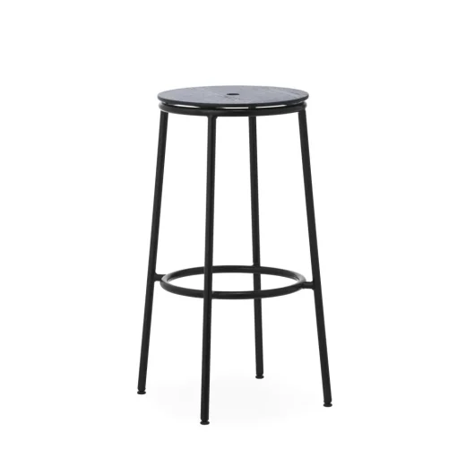 Normann Copenhagen Circa Barstol H75 Sort/Sort Eg