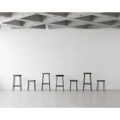 Normann Copenhagen Circa Barstol H75 Sort/Sort Eg