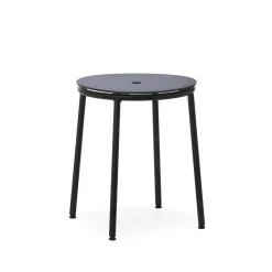 Normann Copenhagen Circa Skammel Sort/Sort Aluminium