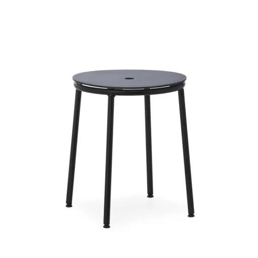 Normann Copenhagen Circa Skammel Sort/Sort Aluminium