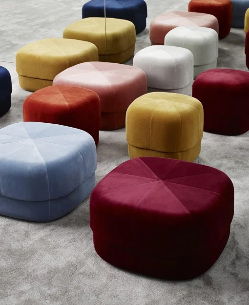 Normann Copenhagen Circus Puf Stor Mørk Rød
