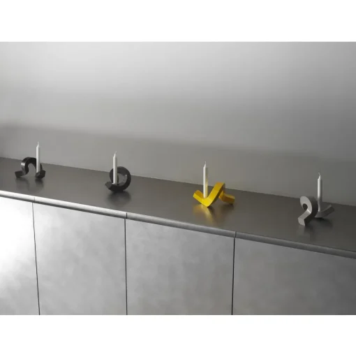 Normann Copenhagen Crooked Two Lysestage Varm Grå