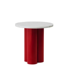 Normann Copenhagen Dit Sidebord Rød/Hvid Carrara