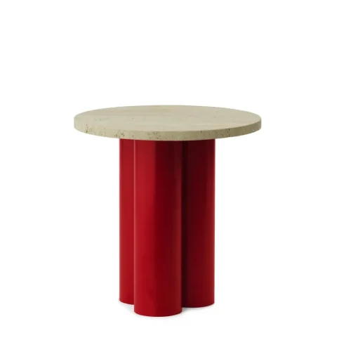 Normann Copenhagen Dit Sidebord Rød/Travertine Light