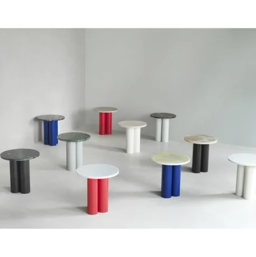 Normann Copenhagen Dit Sidebord Blå/Hvid Carrara