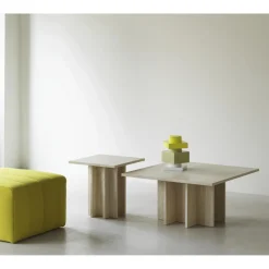 Normann Copenhagen Edge Sofabord Lille Travertine