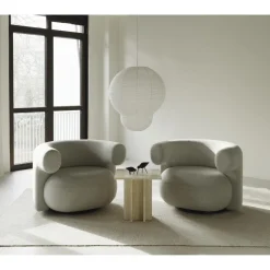 Normann Copenhagen Edge Sofabord Lille Travertine