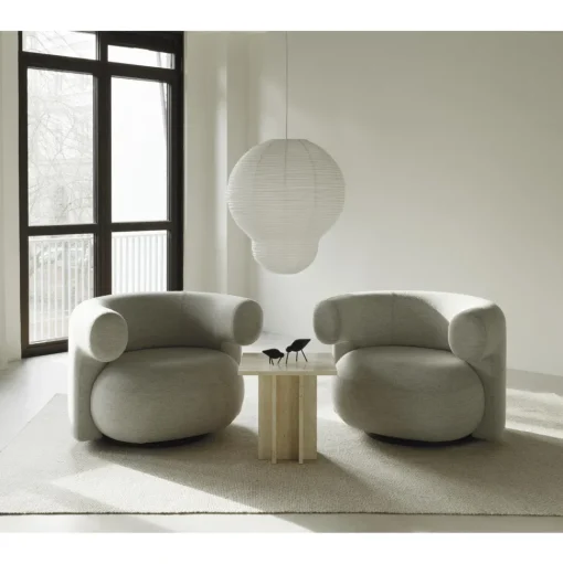 Normann Copenhagen Edge Sofabord Lille Travertine
