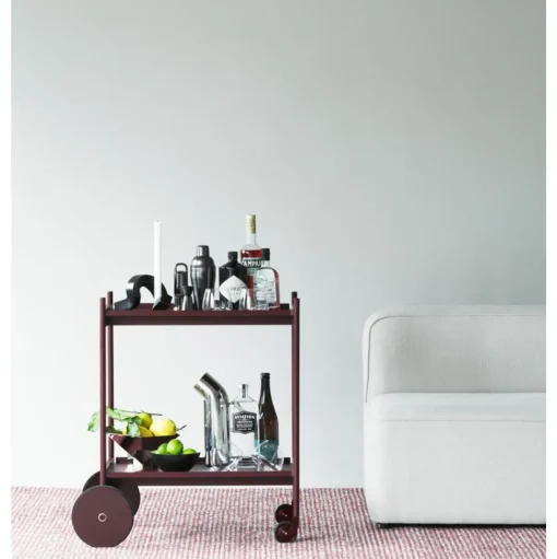 Normann Copenhagen Flick Gulvtáppe 80x200 Off White/Burdundy