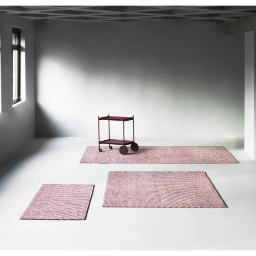 Normann Copenhagen Flick Gulvtáppe 80x200 Off White/Burdundy