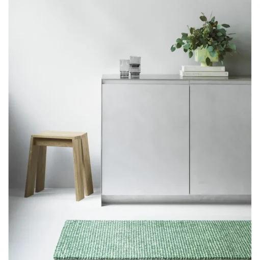 Normann Copenhagen Flick Gulvtáppe 80x200 Off White/Mørkegrøn