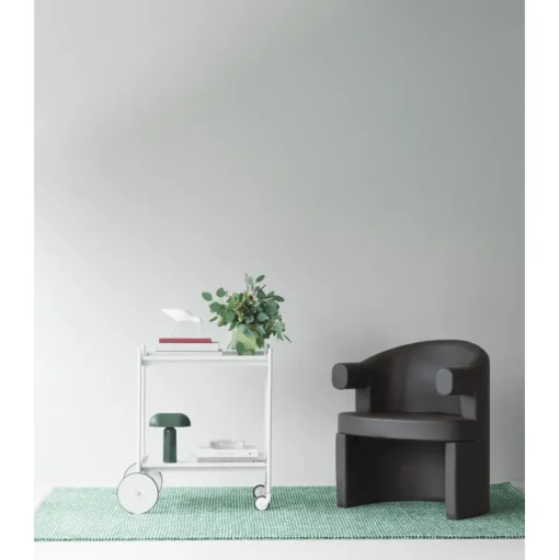 Normann Copenhagen Flick Gulvtáppe 80x200 Off White/Mørkegrøn