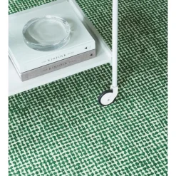 Normann Copenhagen Flick Gulvtáppe 80x200 Off White/Mørkegrøn