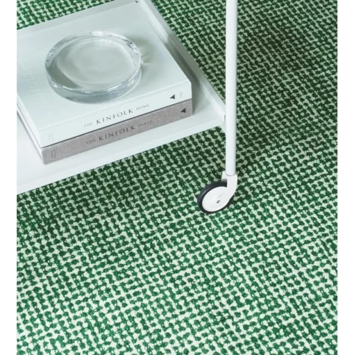 Normann Copenhagen Flick Gulvtáppe 80x200 Off White/Mørkegrøn