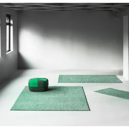 Normann Copenhagen Flick Gulvtáppe 80x200 Off White/Mørkegrøn