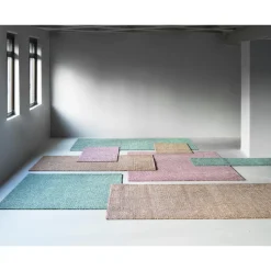 Normann Copenhagen Flick Gulvtáppe 80x200 Off White/Mørkegrøn