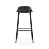 Normann Copenhagen Form Barstol H75 cm Sort/Sort Stål