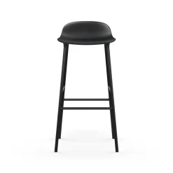 Normann Copenhagen Form Barstol H75 cm Sort/Sort Stål