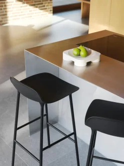 Normann Copenhagen Form Barstol H75 cm Sort/Sort Stål