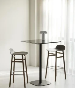 Normann Copenhagen Form Barstol H75 cm Sort/Sort Stål