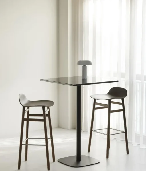 Normann Copenhagen Form Barstol H75 cm Sort/Sort Stål