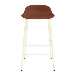 Normann Copenhagen Form Barstol 65 cm Polstret Gruppe 7 Creme/Stål