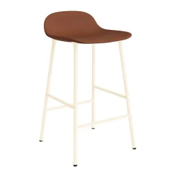 Normann Copenhagen Form Barstol 65 cm Polstret Gruppe 7 Creme/Stål