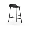 Normann Copenhagen Form Barstol H65 cm Sort/Sort Stål