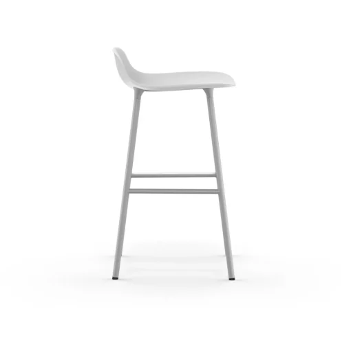 Normann Copenhagen Form Barstol H65 cm Hvid/Hvid Stål