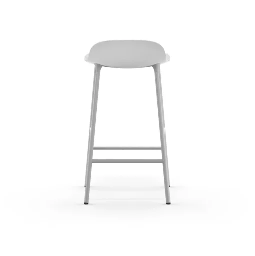 Normann Copenhagen Form Barstol H65 cm Hvid/Hvid Stål