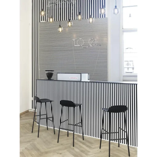 Normann Copenhagen Form Barstol H65 cm Hvid/Hvid Stål